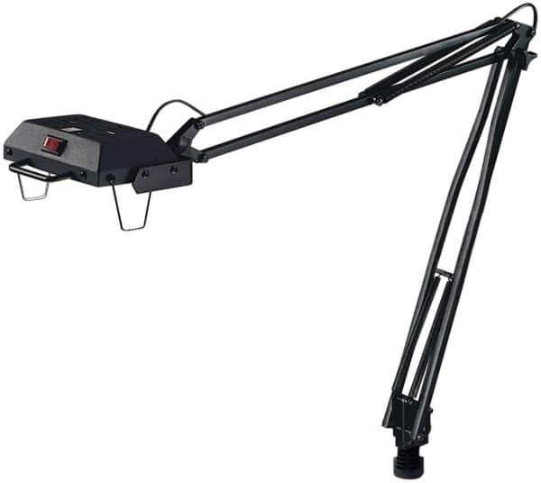 Electrix - 45 Inch, Articulated, Clamp on, Halogen, Black, General Purpose Task Light - 100 Watt, Nonmagnifying - Eagle Tool & Supply