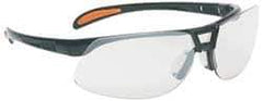 Uvex - SCT-Reflect 50 Lenses, Framed Safety Glasses - Scratch Resistant, Metallic Black Polycarbonate Frame, Size Universal, Wrap Around - Eagle Tool & Supply