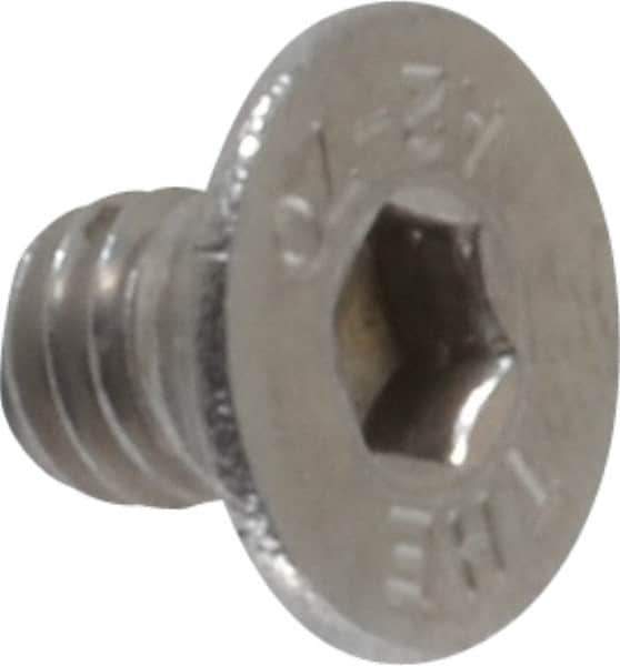 Value Collection - M6x1.00 Metric Coarse Hex Socket Drive, 90° Flat Screw - Grade 18-8 & Austenitic A2 Stainless Steel, Black Oxide Finish, Fully Threaded, 8mm OAL - Eagle Tool & Supply
