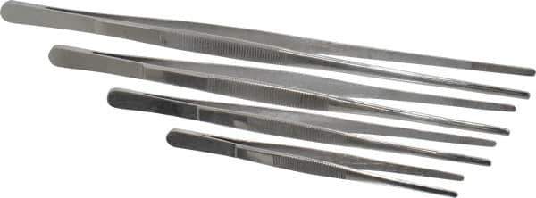 Value Collection - Stainless Steel Tweezer Set - 4 Piece - Eagle Tool & Supply