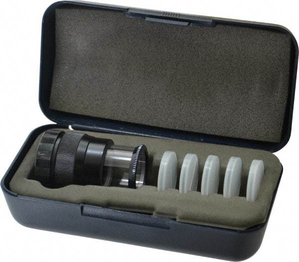 SPI - 5 Piece Reticle, 7x Max Magnification, 1 Inch Lense Diameter, Pocket Comparator - Reticle No. 1, 5, 7, 8, 12 - Eagle Tool & Supply