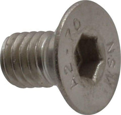 Value Collection - M6x1.00 Metric Coarse Hex Socket Drive, 90° Flat Screw - Grade 18-8 & Austenitic A2 Stainless Steel, Black Oxide Finish, Fully Threaded, 10mm OAL - Eagle Tool & Supply