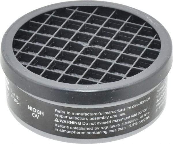 North - Black Cartridge - Series 7700, Protects Against Organic Vapor - Eagle Tool & Supply