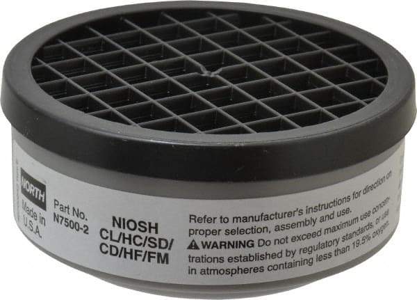 North - White Cartridge - Series 7700, Protects Against Acid Gas - Eagle Tool & Supply