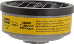 North - Yellow Cartridge - Series 7700, Protects Against Acid Gas, Organic Vapor - Eagle Tool & Supply