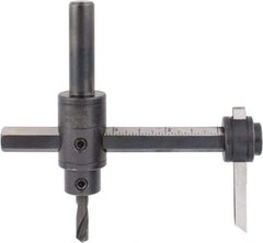 General - 1-3/4 to 7-7/8" Cutting Diam, Circle Cutter Tool - Straight Shank, 1/2" Shank Diam - Eagle Tool & Supply