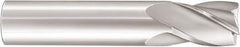SGS - 2.5mm, 5mm LOC, 3mm Shank Diam, 38mm OAL, 4 Flute, Solid Carbide Square End Mill - Single End, TiCN Finish, Spiral Flute, 30° Helix, Centercutting, Right Hand Cut, Right Hand Flute, Series 16M - Eagle Tool & Supply