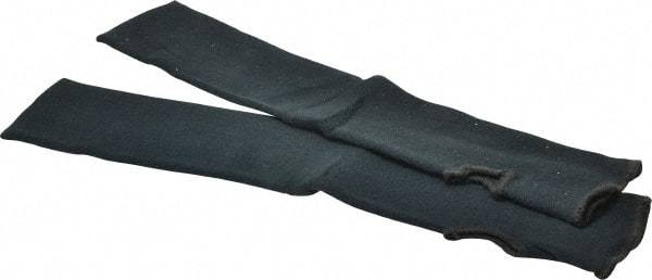 Ringers Gloves - Size Universal, Black Kevlar Cut Resistant Sleeve - 18" Long Sleeve, Elastic Opening at Both Ends, Made with Thumb Hole - Eagle Tool & Supply