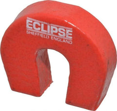 Eclipse - 19/64" Overall Width, 1-1/8" Deep, 1" High, 2-3/4 Lb Average Pull Force, Alnico Horseshoe Magnet - 550°C Operating Temprature, 1/4" Gap Width, 7/16" Pole Width, Grade 5 Alnico - Eagle Tool & Supply