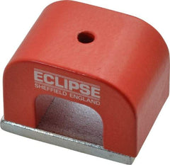 Eclipse - 1 Hole, 0.1969" Hole Diam, 1-3/16" Overall Width, 1-49/64" Deep, 1-3/16" High, 26 Lb Average Pull Force, Alnico Power Magnets - 11mm Pole Width, 550°C Max Operating Temp, Grade 5 Alnico - Eagle Tool & Supply