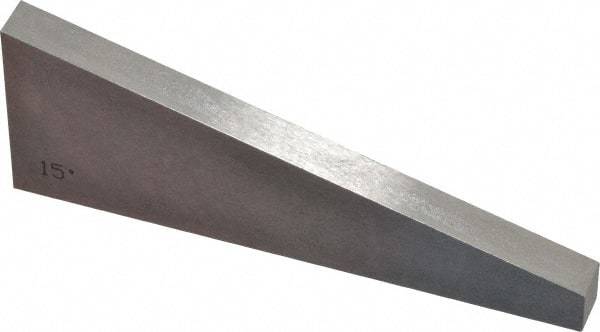 Value Collection - 15° Angle, 3 Inch Long, Angle Block - 55 RC Hardness - Eagle Tool & Supply