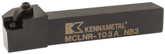 Kennametal - MCLN, Right Hand Cut, 5° Lead Angle, 5/8" Shank Height x 5/8" Shank Width, Negative Rake Indexable Turning Toolholder - 4" OAL, CN..32. Insert Compatibility, Series Kenloc - Eagle Tool & Supply