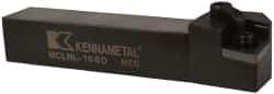 Kennametal - MCLN, Left Hand Cut, 5° Lead Angle, 1" Shank Height x 1" Shank Width, Negative Rake Indexable Turning Toolholder - 6" OAL, CN..64. Insert Compatibility, Series Kenloc - Eagle Tool & Supply