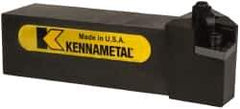 Kennametal - MCLN, Left Hand Cut, 5° Lead Angle, 1-1/2" Shank Height x 1-1/2" Shank Width, Negative Rake Indexable Turning Toolholder - 6" OAL, CN..64. Insert Compatibility, Series Kenloc - Eagle Tool & Supply