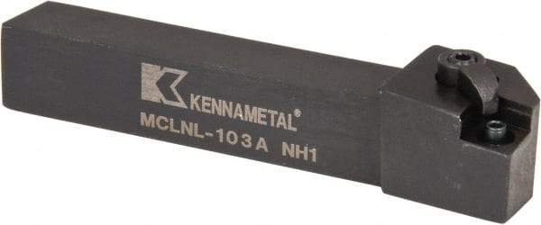 Kennametal - MCLN, Left Hand Cut, 5° Lead Angle, 5/8" Shank Height x 5/8" Shank Width, Negative Rake Indexable Turning Toolholder - 4" OAL, CN..32. Insert Compatibility, Series Kenloc - Eagle Tool & Supply