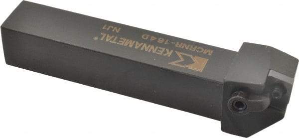 Kennametal - MCRN, Right Hand Cut, 15° Lead Angle, 1" Shank Height x 1" Shank Width, Negative Rake Indexable Turning Toolholder - 6" OAL, CN..43. Insert Compatibility, Series Kenloc - Eagle Tool & Supply