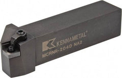 Kennametal - MCRN, Right Hand Cut, 15° Lead Angle, 1-1/4" Shank Height x 1-1/4" Shank Width, Negative Rake Indexable Turning Toolholder - 6" OAL, CN..43. Insert Compatibility, Series Kenloc - Eagle Tool & Supply