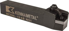 Kennametal - MCRN, Left Hand Cut, 15° Lead Angle, 3/4" Shank Height x 3/4" Shank Width, Negative Rake Indexable Turning Toolholder - 4-1/2" OAL, CN..43. Insert Compatibility, Series Kenloc - Eagle Tool & Supply