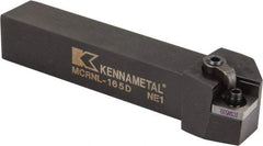 Kennametal - MCRN, Left Hand Cut, 15° Lead Angle, 1" Shank Height x 1" Shank Width, Negative Rake Indexable Turning Toolholder - 6" OAL, CN..54. Insert Compatibility, Series Kenloc - Eagle Tool & Supply