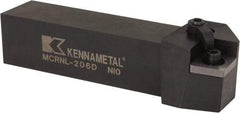 Kennametal - MCRN, Left Hand Cut, 15° Lead Angle, 1-1/4" Shank Height x 1-1/4" Shank Width, Negative Rake Indexable Turning Toolholder - 6" OAL, CN..64 Insert Compatibility, Series Kenloc - Eagle Tool & Supply