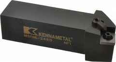 Kennametal - MSRN, Left Hand Cut, 15° Lead Angle, 1-1/2" Shank Height x 1-1/2" Shank Width, Negative Rake Indexable Turning Toolholder - 6" OAL, SN..64. Insert Compatibility, Series Kenloc - Eagle Tool & Supply