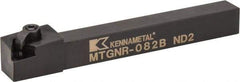 Kennametal - MTGN, Right Hand Cut, 0° Lead Angle, 1/2" Shank Height x 1/2" Shank Width, Negative Rake Indexable Turning Toolholder - 4-1/2" OAL, TN..22. Insert Compatibility, Series Kenloc - Eagle Tool & Supply