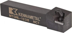 Kennametal - MTGN, Left Hand Cut, 0° Lead Angle, 3/4" Shank Height x 3/4" Shank Width, Negative Rake Indexable Turning Toolholder - 4-1/2" OAL, TN..33. Insert Compatibility, Series Kenloc - Eagle Tool & Supply
