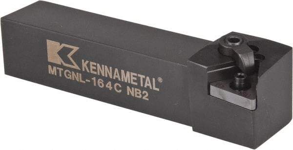 Kennametal - MTGN, Left Hand Cut, 0° Lead Angle, 1" Shank Height x 1" Shank Width, Negative Rake Indexable Turning Toolholder - 5" OAL, TN..43. Insert Compatibility, Series Kenloc - Eagle Tool & Supply