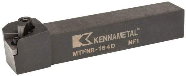 Kennametal - MTFN, Right Hand Cut, 0° Lead Angle, 1" Shank Height x 1" Shank Width, Negative Rake Indexable Turning Toolholder - 6" OAL, TN..43. Insert Compatibility, Series Kenloc - Eagle Tool & Supply