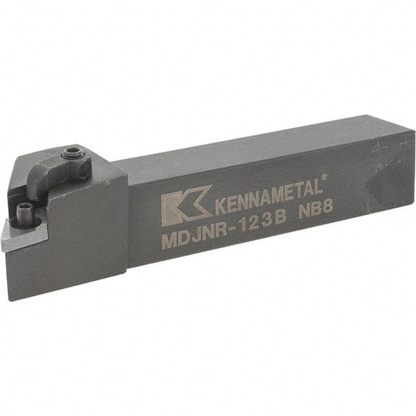 Kennametal - MDJN, Right Hand Cut, 3° Lead Angle, 3/4" Shank Height x 3/4" Shank Width, Negative Rake Indexable Turning Toolholder - 4-1/2" OAL, DN..33. Insert Compatibility, Series Kenloc - Eagle Tool & Supply