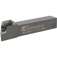 Kennametal - MDJN, Right Hand Cut, 3° Lead Angle, 3/4" Shank Height x 3/4" Shank Width, Negative Rake Indexable Turning Toolholder - 4-1/2" OAL, DN..33. Insert Compatibility, Series Kenloc - Eagle Tool & Supply