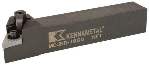 Kennametal - MDJN, Right Hand Cut, 3° Lead Angle, 1" Shank Height x 1" Shank Width, Negative Rake Indexable Turning Toolholder - 6" OAL, DN..54. Insert Compatibility, Series Kenloc - Eagle Tool & Supply