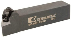Kennametal - MDJN, Right Hand Cut, 3° Lead Angle, 1-1/4" Shank Height x 1-1/4" Shank Width, Negative Rake Indexable Turning Toolholder - 6" OAL, DN..54. Insert Compatibility, Series Kenloc - Eagle Tool & Supply