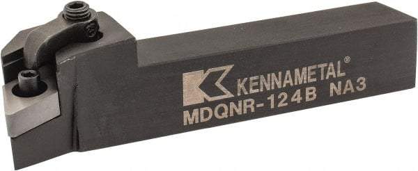 Kennametal - MDQN, Right Hand Cut, 27.5° Lead Angle, 3/4" Shank Height x 3/4" Shank Width, Negative Rake Indexable Turning Toolholder - 4-1/2" OAL, DN..43. Insert Compatibility, Series Kenloc - Eagle Tool & Supply