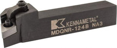 Kennametal - MDQN, Right Hand Cut, 27.5° Lead Angle, 3/4" Shank Height x 3/4" Shank Width, Negative Rake Indexable Turning Toolholder - 4-1/2" OAL, DN..43. Insert Compatibility, Series Kenloc - Eagle Tool & Supply