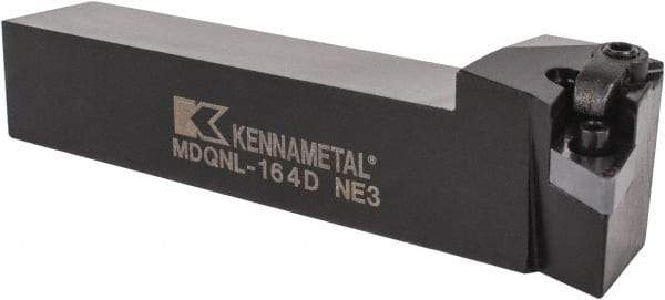 Kennametal - MDQN, Left Hand Cut, 27.5° Lead Angle, 1" Shank Height x 1" Shank Width, Negative Rake Indexable Turning Toolholder - 6" OAL, DN..43. Insert Compatibility, Series Kenloc - Eagle Tool & Supply