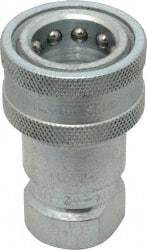 Parker - 1/2 NPTF Steel Hydraulic Hose Female Pipe Thread Coupler - 4,000 psi - Eagle Tool & Supply