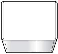 Kennametal - SPG423 Grade K68 Carbide Turning Insert - Uncoated, 90° Square, 1/2" Inscr Circle, 1/8" Thick, 3/64" Corner Radius - Eagle Tool & Supply