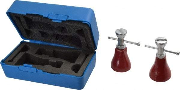 Fowler - 3 Piece, 3 to 4" High Screw Jack Set - 1-1/2" Base Diam - Eagle Tool & Supply