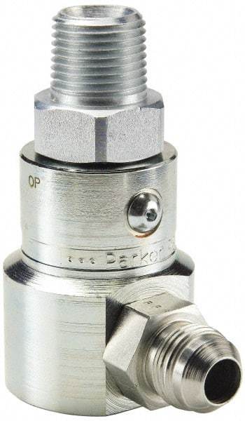 Parker - 1 NPTF to SAE(JIC) Steel Hydraulic Hose Male NPT to Male JIC Fitting - 5,000 psi - Eagle Tool & Supply