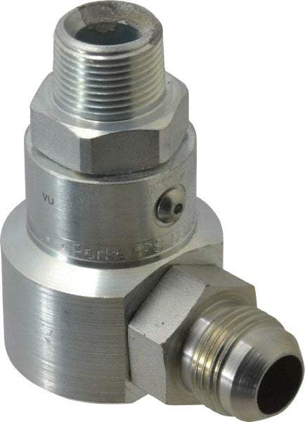 Parker - Male NPT to Male JIC Steel Hydraulic Hose Male NPT to Male JIC Fitting - 5,000 psi - Eagle Tool & Supply
