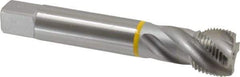 Emuge - 1-1/8 - 12 UNF 4 Flute 2B Modified Bottoming Spiral Flute Tap - Cobalt, Bright Finish, 5.906" OAL, Right Hand Flute, Right Hand Thread, Series Enorm - Eagle Tool & Supply