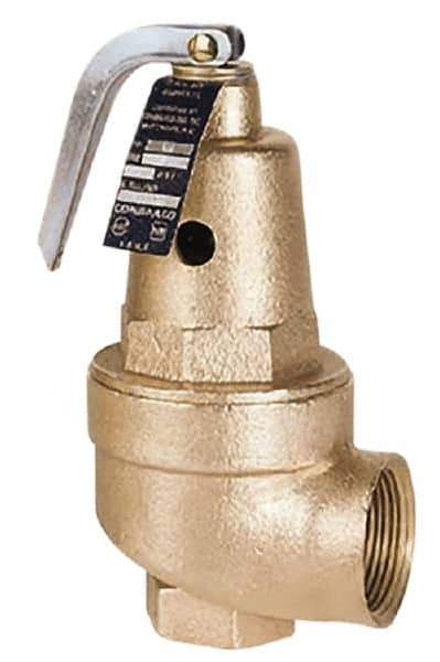 Conbraco - 1-1/4" Inlet, 1-1/4" Outlet, ASME Safety Relief Valve - 30 Max psi, 2,316,000 BTUs - Eagle Tool & Supply