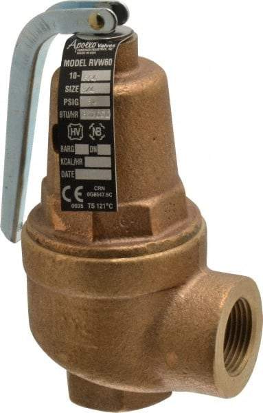 Conbraco - 3/4" Inlet, 3/4" Outlet, ASME Safety Relief Valve - 30 Max psi, 827,000 BTUs - Eagle Tool & Supply