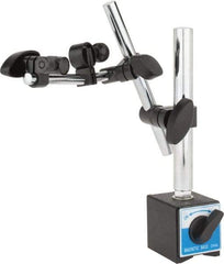 Value Collection - 55mm Long x 50mm Wide x 60mm High Magnetic Indicator Base with On/Off Switch - 60 Kg Magnetic Pull, 7-1/4" Rod Length, Post & Rod Arm (2 Rods) - Eagle Tool & Supply