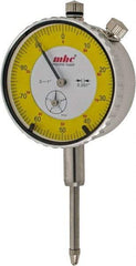 Value Collection - 0.001" Graduation, 0-100 Dial Reading, Indicator & Base Kit - 4-1/2" Base Length x 1" Base Width x 1-1/4" Base Height, 2.2" Dial Diam - Eagle Tool & Supply