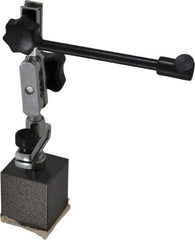 Value Collection - 50 Lb Magnetic Force, Fine Adjustment Indicator Positioner & Holder with Base - Post & Rod, Rectangular Base - Eagle Tool & Supply