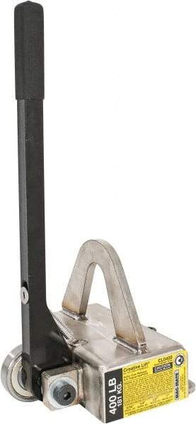 Mag-Mate - 400 Lb Load Capacity, Magnetic Lifter - 6-3/4" High x 7-1/4" Wide, For Use with Flats - Eagle Tool & Supply