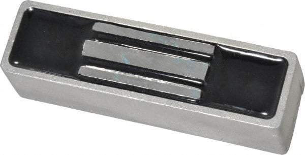 Mag-Mate - 1-1/4" Wide x 1-1/4" High x 4-1/2" Long, Rectangular Ceramic Holding Magnet - 3 Pole, 110 Lb Max Holding Capacity, 55 Lb Average Holding Capacity - Eagle Tool & Supply