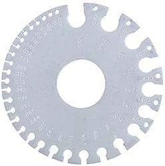 Starrett - 0.005 to 0.325 Inch Range, Steel Wire and Sheet Metal Gage - Use with Nonferrous Metals - Eagle Tool & Supply